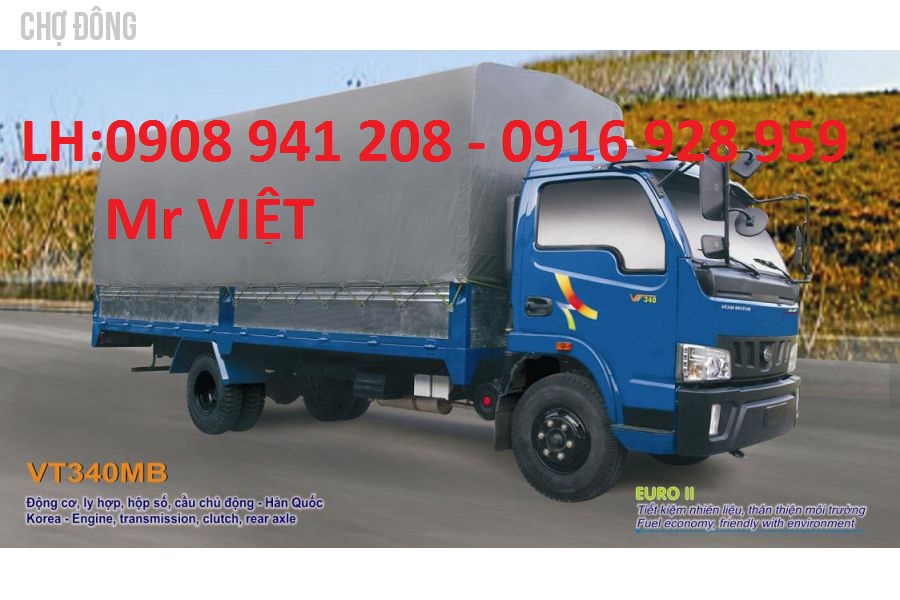 Veam VT250 2015 - Xe tải Veam 1 tấn / 1,25 tấn / 1.5 tấn / 2 tấn / 2,5 tấn / 3,5 tấn / 5 tấn / 6,5 tấn giao ngay