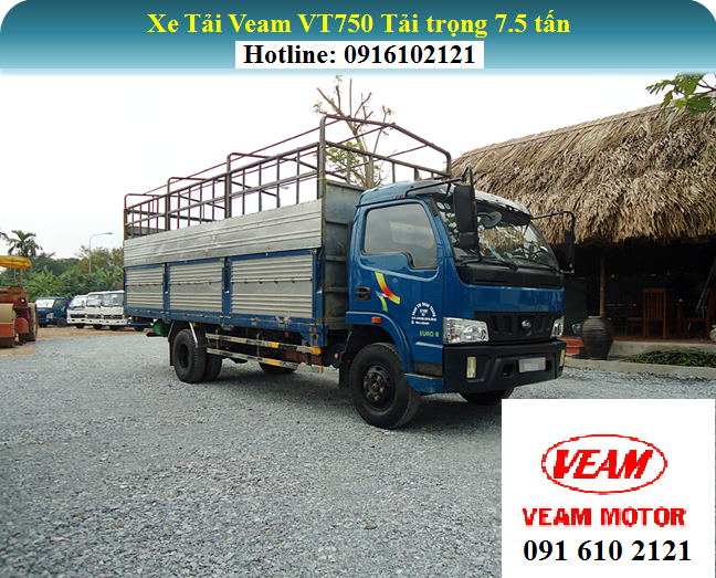 Veam VT750 2016 - Bán Veam VT750 đời 2016, tải 7,5 tấn thùng dài 6,2m - giá rẻ nhất thị trường