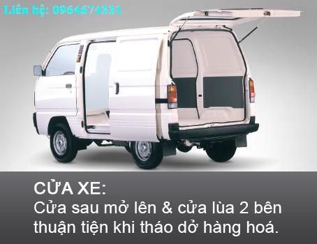 Suzuki Super Carry Van 2015 - Suzuki Quảng Ninh bán xe van 2 chỗ, 580kg, Suzuki cóc, giá ưu đãi lớn