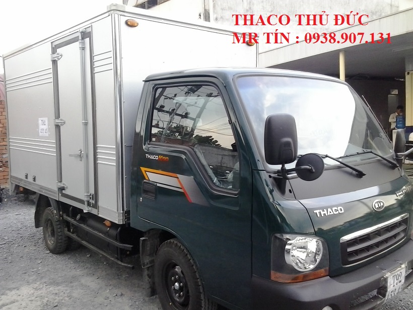 Kia 2016 - Bán xe tải Thaco K190 tải trọng 1 tấn 9 thùng kín, chạy thành phố được