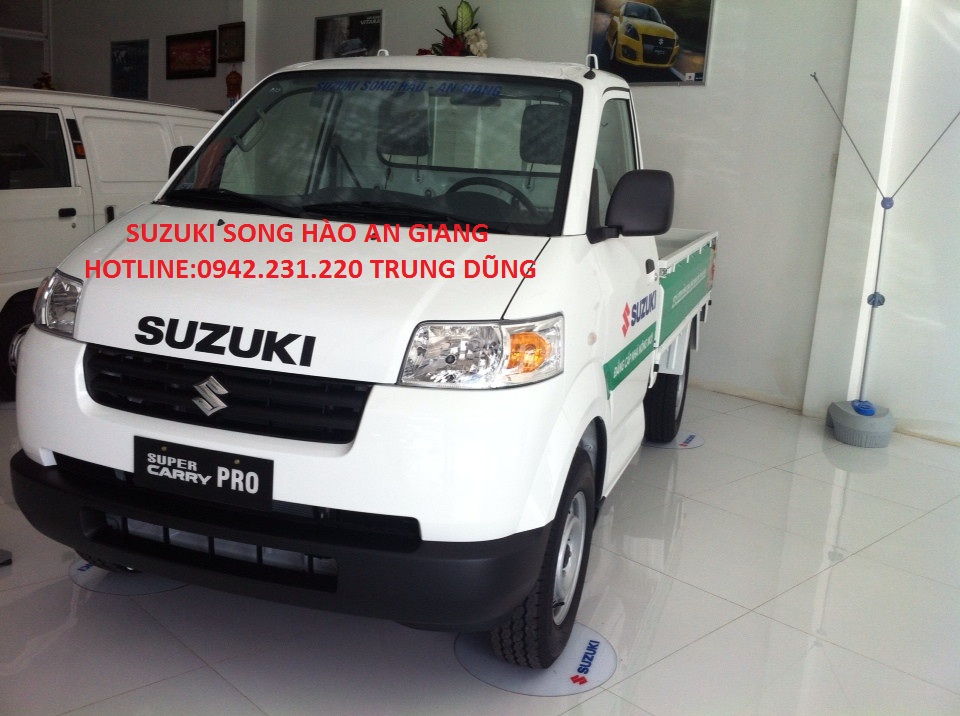 Suzuki Super Carry Pro 2016 - Suzuki Kiên Giang đời 2017 màu trắng, bạc thùng kín giá tốt nhất miền Tây