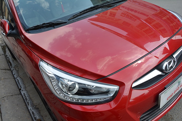 Hyundai Acent 1.4 2014 - Bán Hyundai Acent 1.4 đời 2014, màu đỏ, nhập khẩu Hàn Quốc, giá 529tr