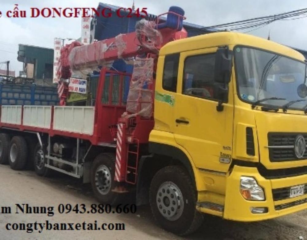 JRD 2016 - Đại lý chính hãng xe cẩu Dongfeng tải trọng 10 tấn Hoàng Huy, Trường Giang, Dongfeng C230 có cẩn cẩu