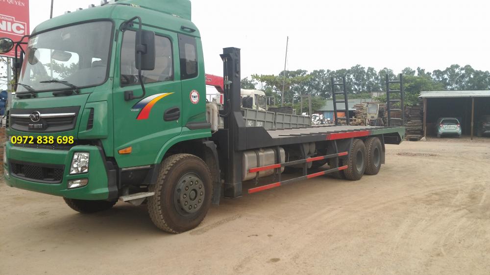 Xe tải 10000kg TMT 2016 - Bán xe nâng đầu 3 chân, chở máy công trình TMT KC240