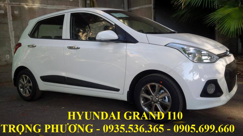 Hyundai Grand i10 2017 -  ô tô i10 đà nẵng, Lh : 0935.536.365 - TRỌNG PHƯƠNG, hỗ trợ đăng ký Grab Và Uber, xe giao ngay
