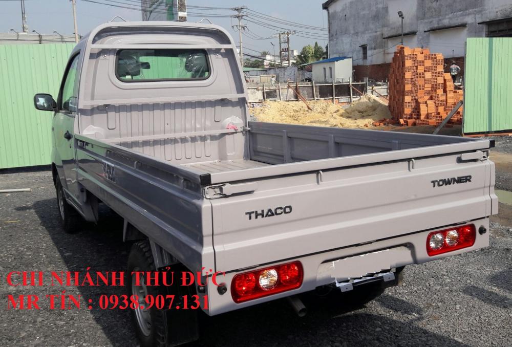 Thaco TOWNER 950A 2016 - Bán xe tải Thaco Towner950A thùng lửng tải trọng 880 Kg, động cơ Suzuki, máy lạnh cabin