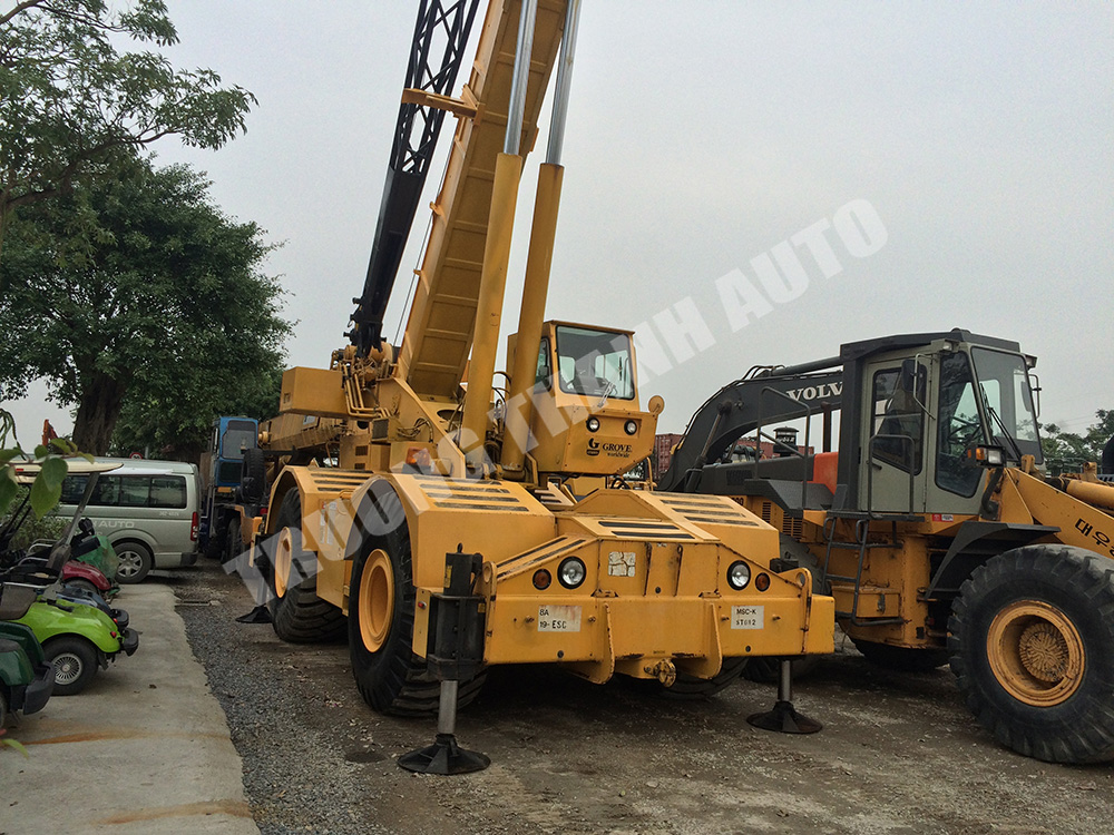 Xe chuyên dùng Xe cẩu 1992 - Cần cẩu bánh lốp Grove RT760 60 tấn