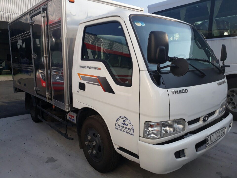 Thaco Kia Frotier 140 2017 - Bán xe tải kia 1.4 tấn, thùng kín inox, có 1 cửa hông, hỗ trợ vay vốn