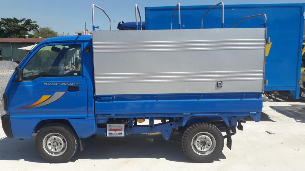 Thaco TOWNER 750A 2017 - Bán xe tải 650kg máy xăng, Towner 750A, thùng mui bạt, hỗ trợ vay vốn mua xe