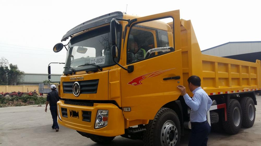 Xe tải Trên10tấn 2016 - Xe tải ben tự đổ 3 chân Dongfeng tải trọng 13.345kg