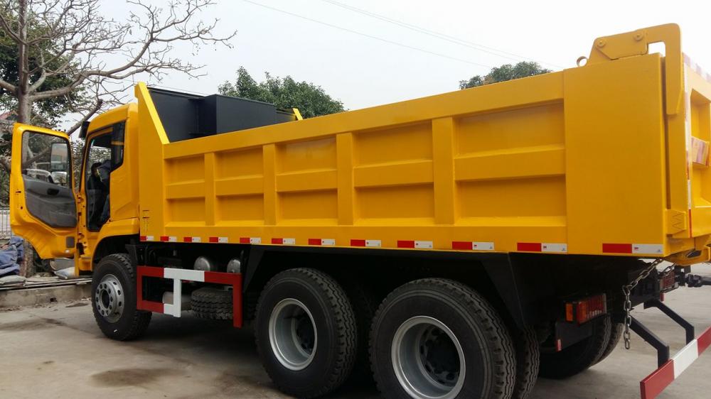Xe tải Trên10tấn 2016 - Xe tải ben tự đổ 3 chân Dongfeng tải trọng 13.345kg