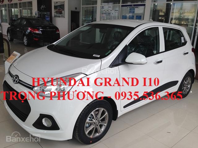 Hyundai Grand i10 2017 - Xe ô tô Hyundai Grand i10 chiếc Đà Nẵng, LH: Trọng Phương - 0935.536.365, hỗ trợ vay 90% xe