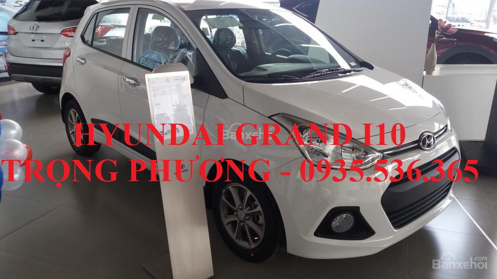 Hyundai Grand i10 2017 - Xe ô tô Hyundai Grand i10 chiếc Đà Nẵng, LH: Trọng Phương - 0935.536.365, hỗ trợ vay 90% xe