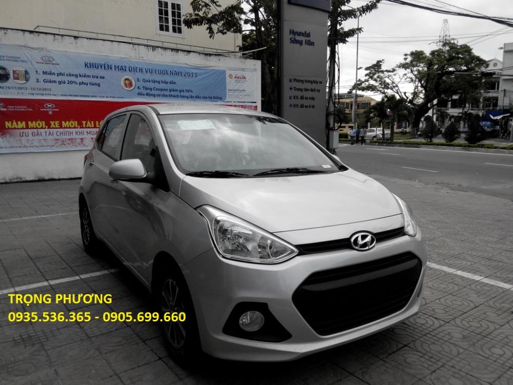 Hyundai Grand i10 2017 - Bán ô tô Hyundai i10 Đà Nẵng, Lh: 0935.536.365 - Trọng Phương, đủ màu, có xe giao ngay