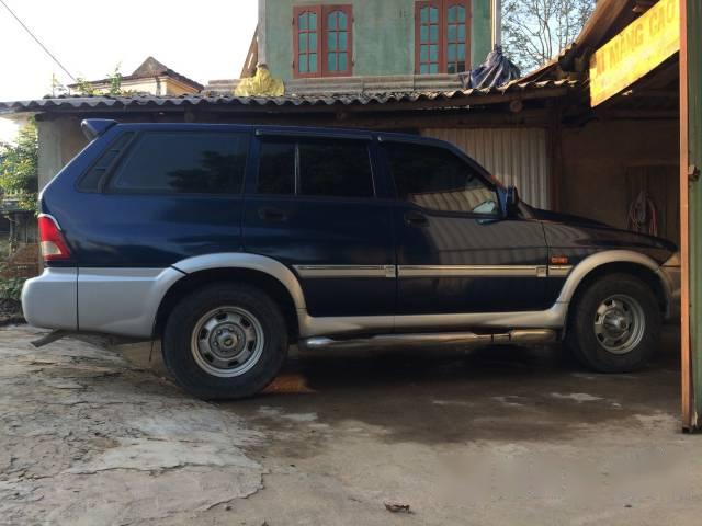 Ssangyong Musso 2002 - Cần bán xe Ssangyong Musso đời 2002, màu xanh lam, giá 210tr