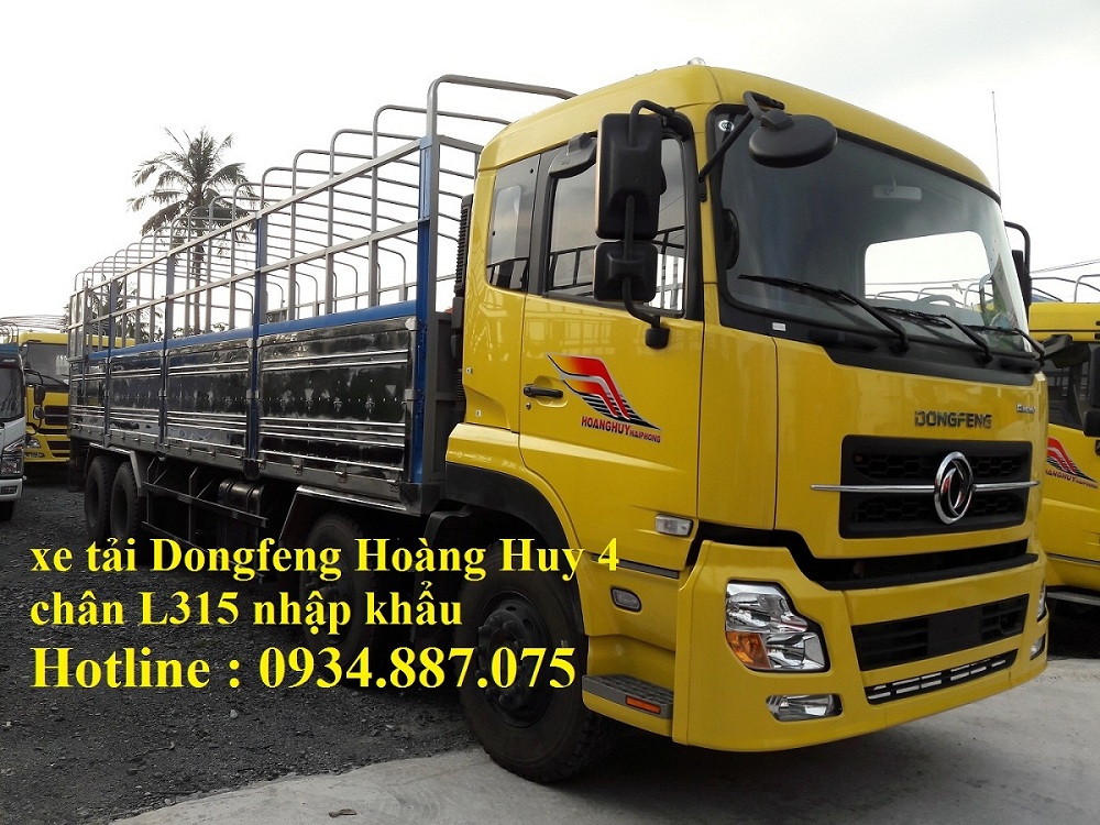 JRD 2017 - Bán xe tải Dongfeng Hoàng Huy 4 chân 17.9 tấn (17t9) thùng dài 9.5 mét