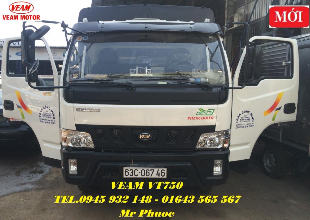 Veam VT750 2015 - Xe Veam VT750 7.5 tấn, xe tải Veam VT750 7.5T thùng mui bạt