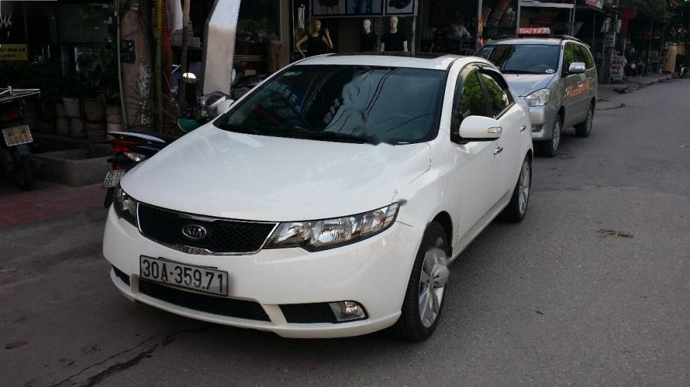 Kia Forte SX 2010 - Bán xe Kia Forte màu trắng, xe trong nước, bản đủ 2010