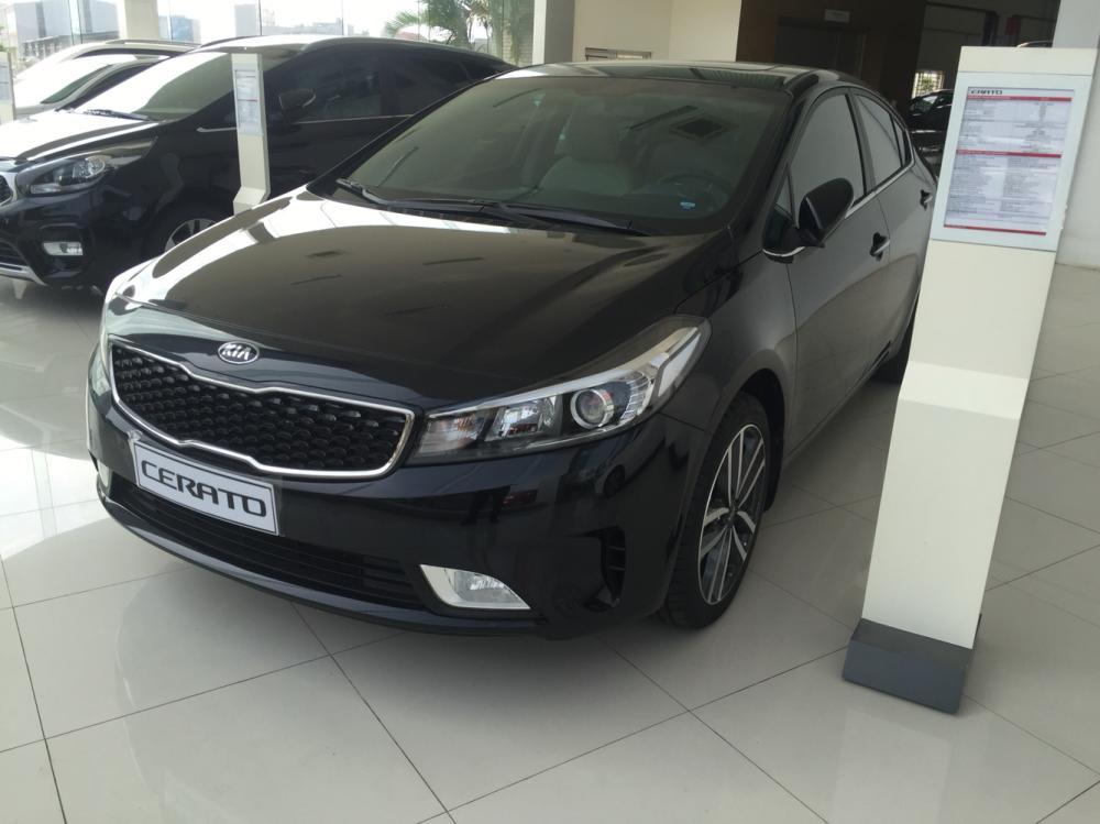 Kia Cerato 2018 - Bán xe Kia Cerato sản xuất 2018 màu đen, 498 triệu - Liên hệ: 0966 199 109