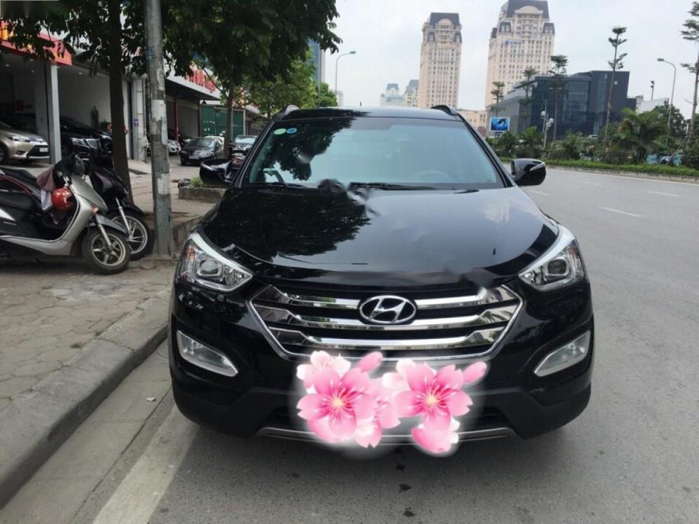 Hyundai Santa Fe CRDI 2013 - Cần bán lại xe Hyundai Santa Fe CRDI đời 2013, màu đen, nhập khẩu chính hãng