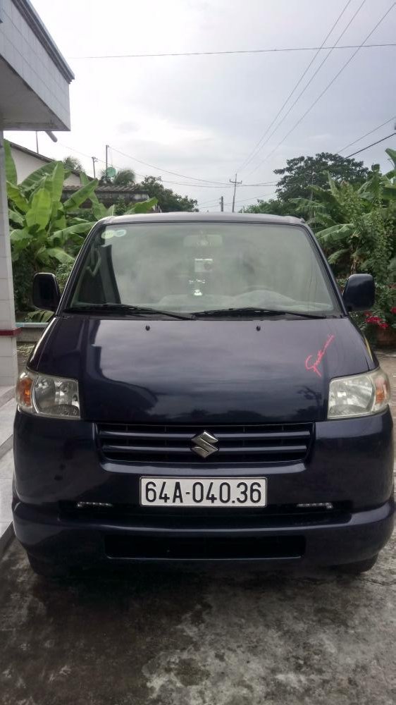 Suzuki APV 2007 - Cần bán xe Suzuki APV đời 2007, màu xanh lam xe gia đình