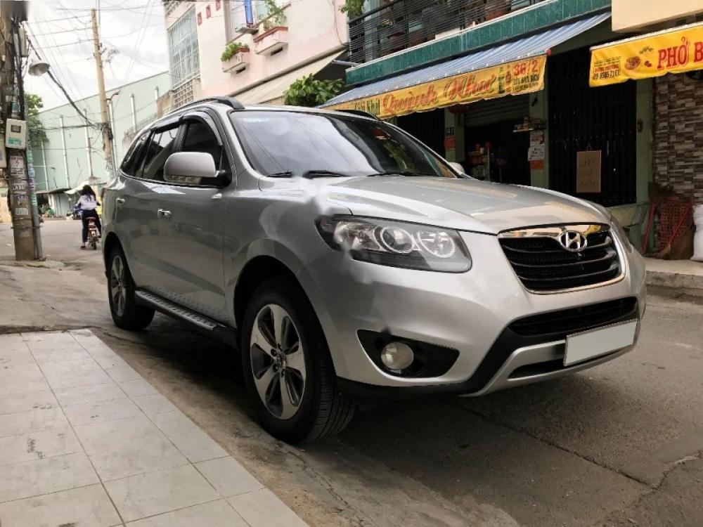 Hyundai Santa Fe CRDi 2012 - Bán xe Hyundai Santa Fe CRDi đời 2012, màu bạc, nhập khẩu