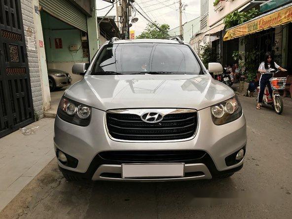 Hyundai Santa Fe CRDi 2012 - Cần bán xe Hyundai Santa Fe CRDi đời 2012, màu bạc