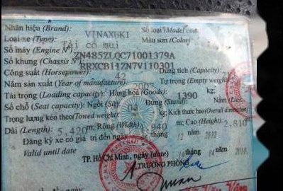 Vinaxuki 1490T 2007 - Cần bán Vinaxuki 1490T đời 2007, 68tr