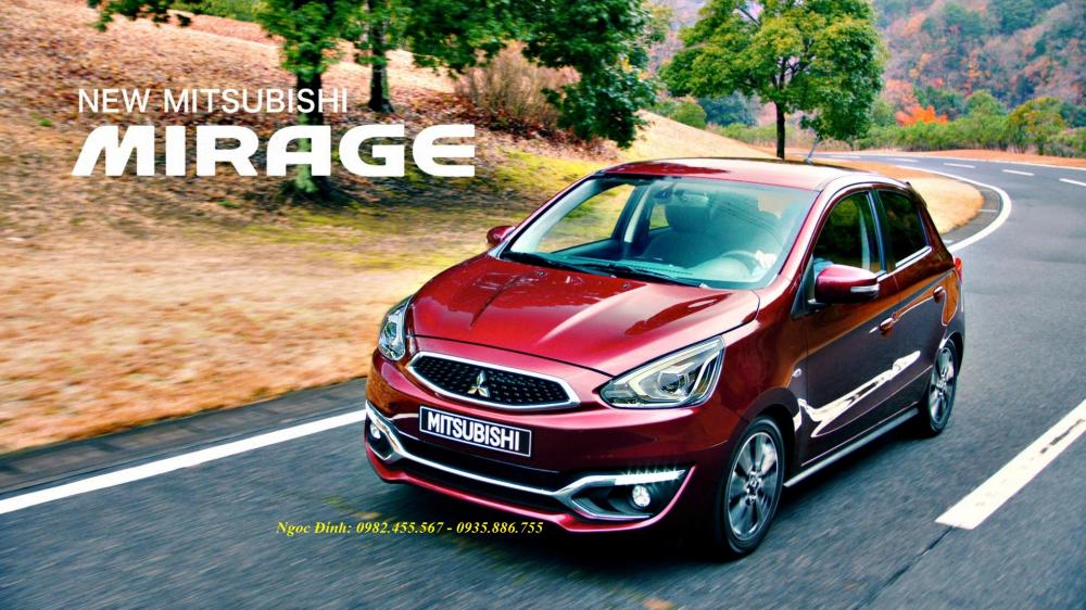 Mitsubishi Mirage 2017 - Xe Mirage màu đỏ Đà Nẵng, Mitsubishi Mirage số tự động Đà Nẵng