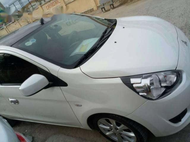 Mitsubishi Mirage   2013 - Bán xe cũ Mitsubishi Mirage sản xuất 2013, màu trắng, giá chỉ 295 triệu