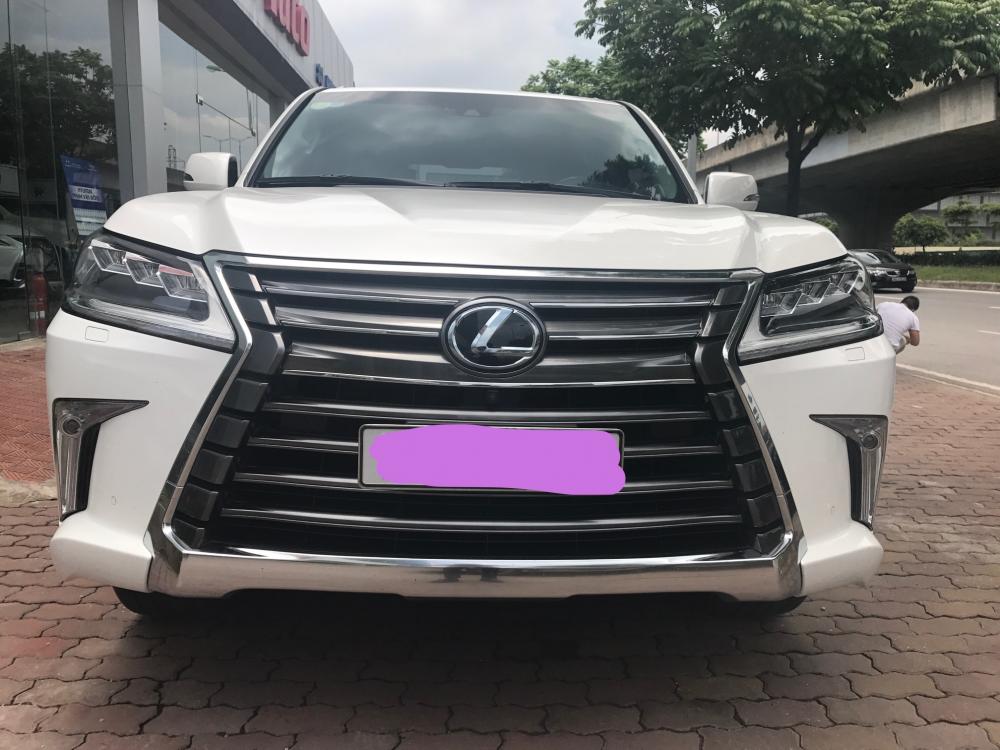 Lexus LX5700 2016 - Bán Lexus LX570 Mỹ màu trắng nội thất nâu xe sản xuất 12/2015 đăng ký 2016 