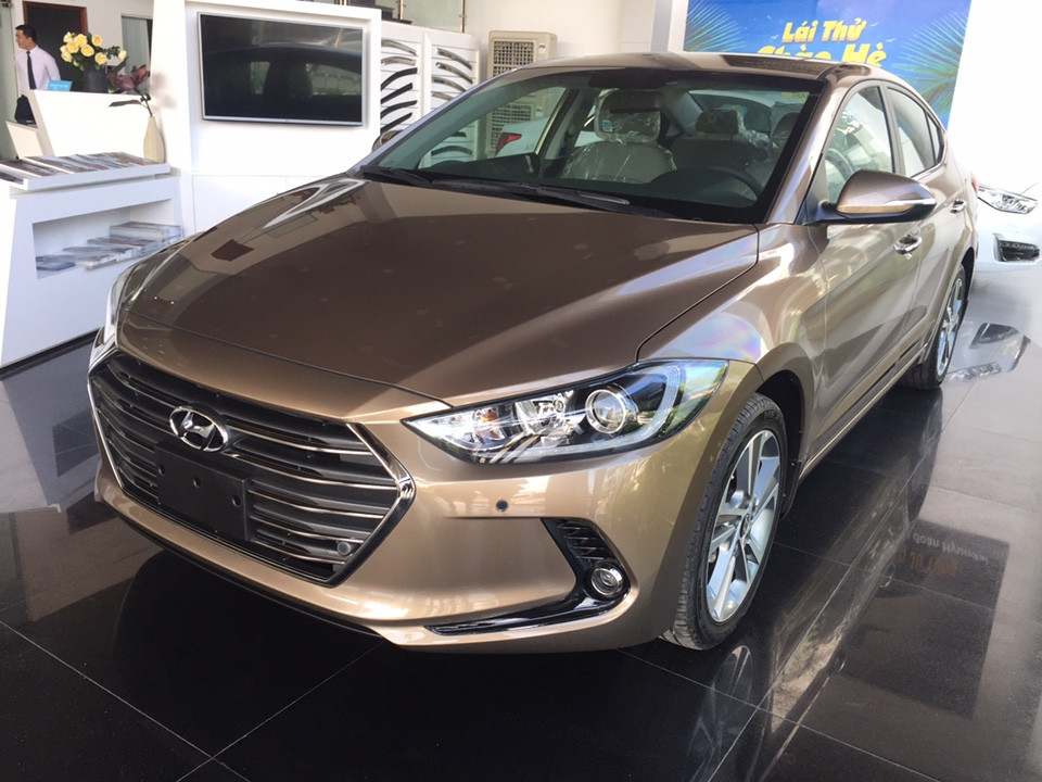 Hyundai Elantra 2017 - Bán xe Hyundai Elantra đời 2017, màu nâu, giá 625tr