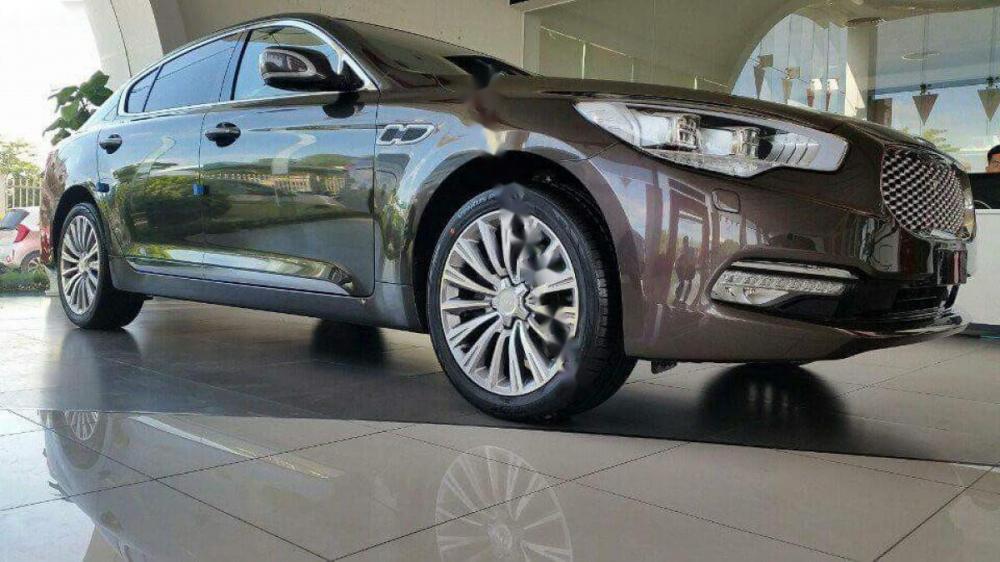 Kia K9 Quoris 3.8 2017 - Cần bán xe Kia K9 Quoris 3.8 đời 2017, màu nâu, xe nhập