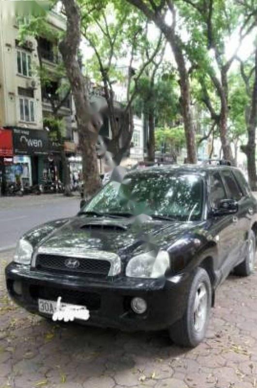 Hyundai Santa Fe Gold 2002 - Cần bán Hyundai Santa Fe Gold đời 2002, màu đen, nhập khẩu số tự động