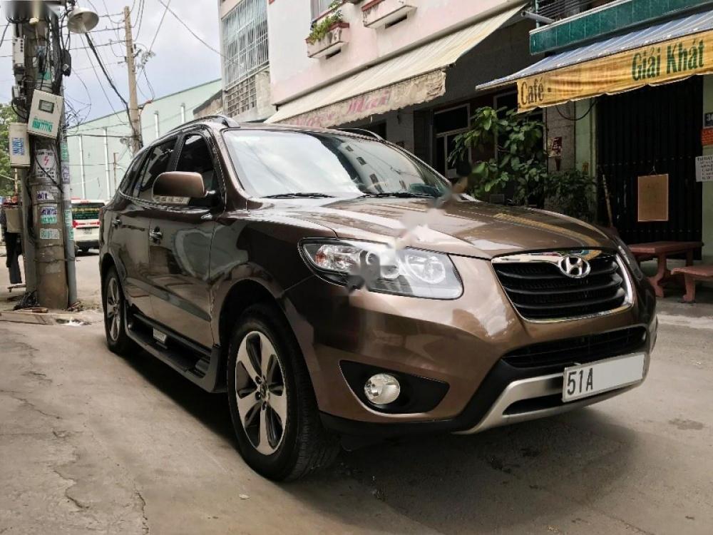 Hyundai Santa Fe CRDi  2012 - Bán Hyundai Santa Fe CRDi đời 2012, màu nâu, nhập khẩu nguyên chiếc, giá tốt