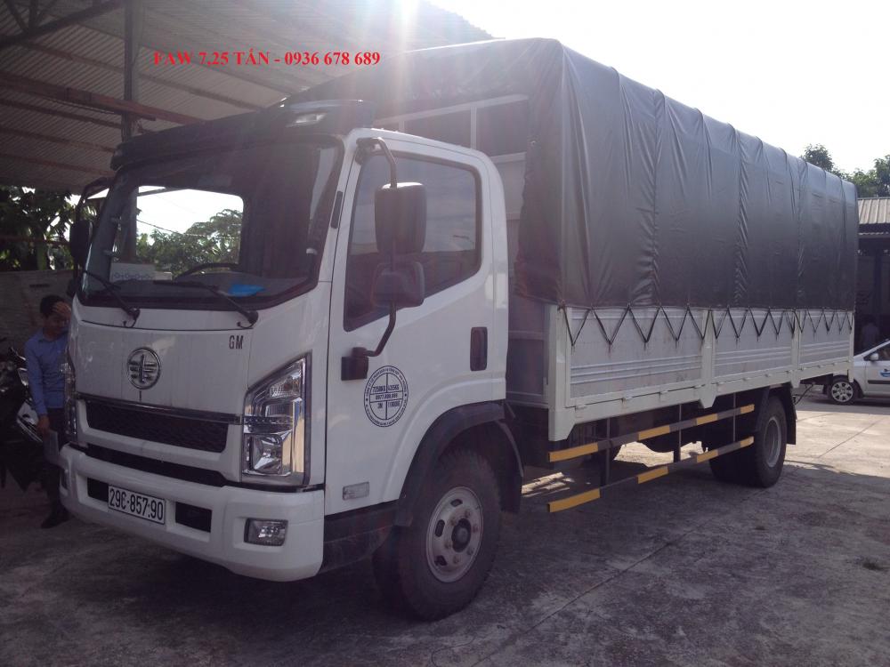 Howo La Dalat 2017 - Xe tải GM Faw 7,25 tấn, thùng dài 6,3M, động cơ YC4E140. Giá tốt nhất thị trường