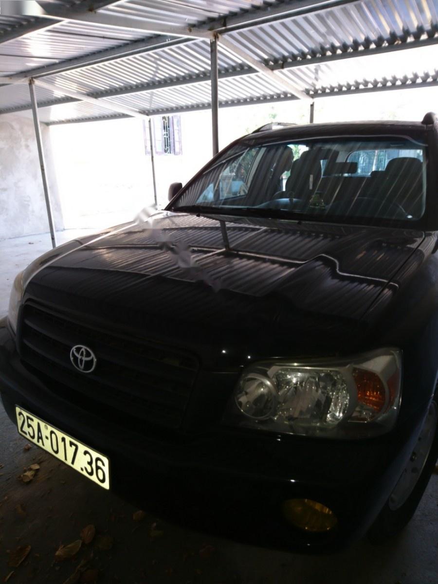 Toyota Highlander 2003 - Bán xe Toyota Highlander đời 2003, màu đen, xe nhập