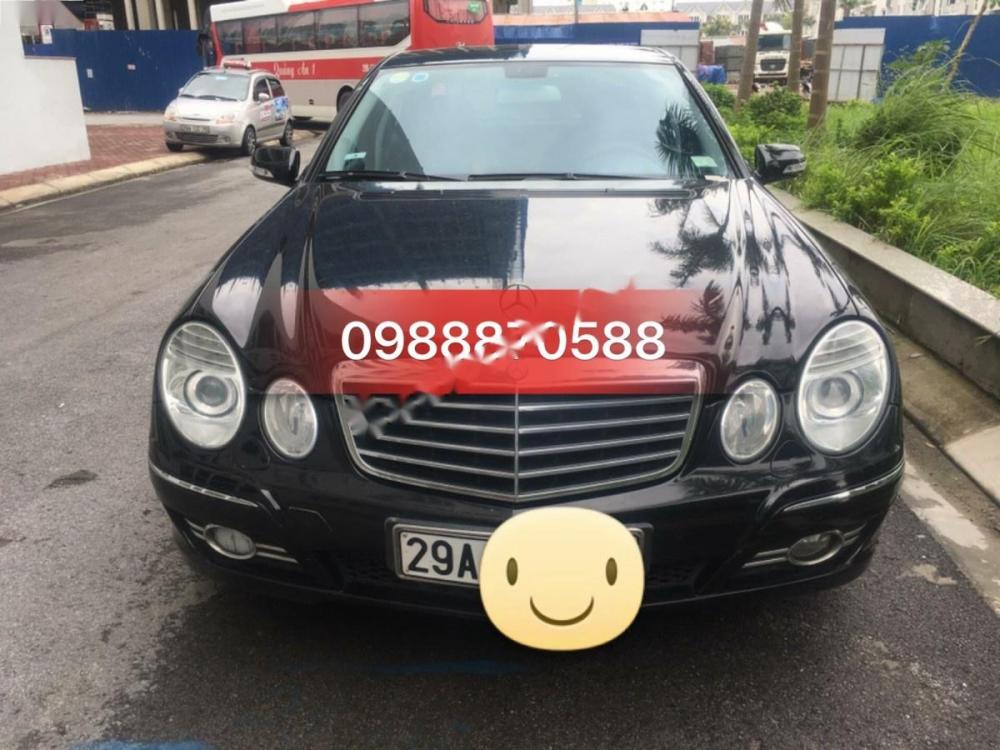 Mercedes-Benz E class 200 2007 - Cần bán Mercedes 200 đời 2007, màu đen, 450 triệu