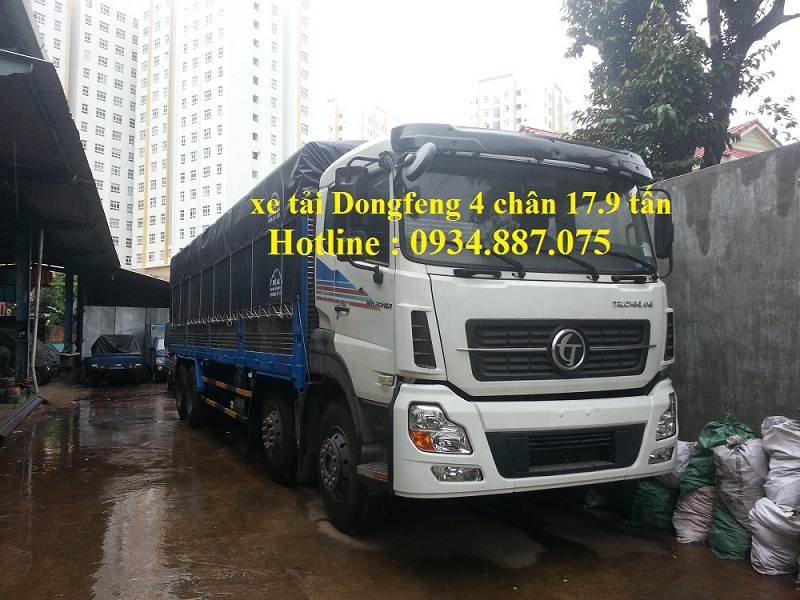 JRD 2018 - Địa chỉ bán xe tải Dongfeng 4 chân 17.9 tấn - 17T9 - 17t9 thùng dài 9.5m