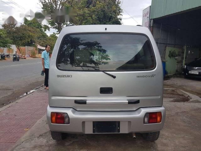 Suzuki Wagon R   2003 - Bán xe Suzuki Wagon R đời 2003, màu bạc xe gia đình