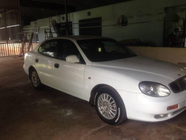 Daewoo Leganza MT 2003 - Bán xe Daewoo Leganza MT đời 2003, màu trắng số sàn