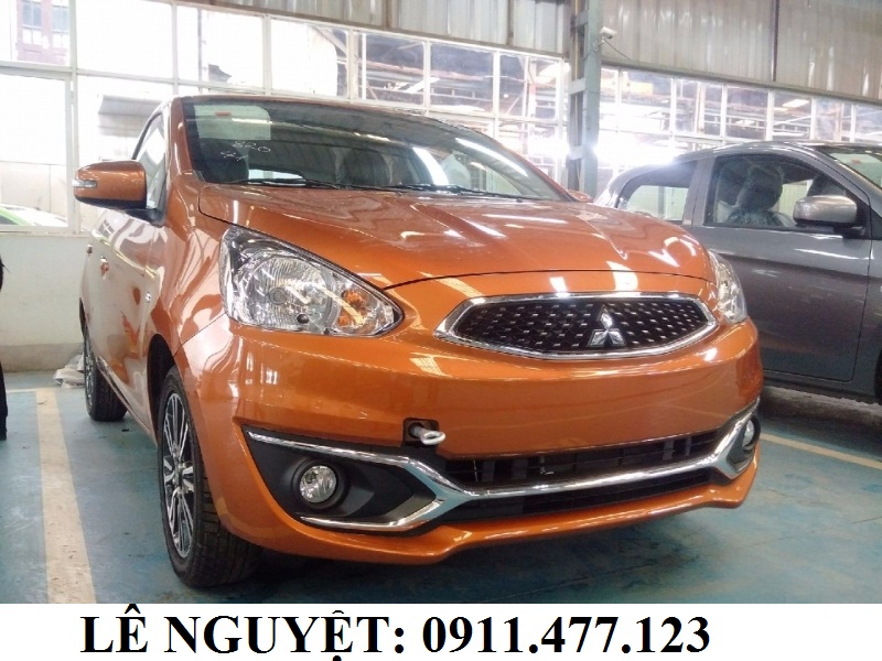 Mitsubishi Mirage MT 2017 - Bán Mitsubishi Mirage màu cam, xe nhập khẩu, siêu lợi xăng, hỗ trợ trả góp, LH 0911477123