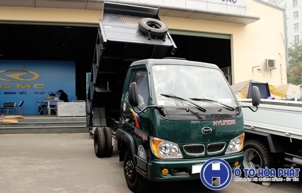 Xe tải 2500kg 2017 - Bán xe ben Hyundai 2T4, đại lý xe ben Bình Dương - hỗ trợ trả góp