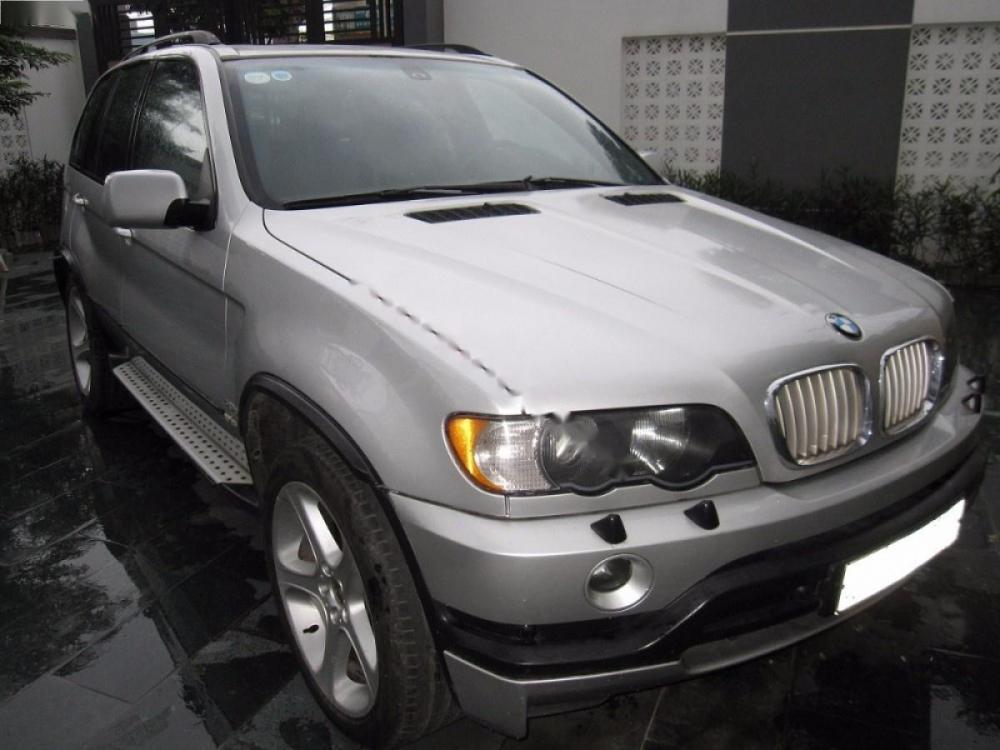 BMW X5 4.6 2003 - Cần bán xe BMW X5 4.6 đời 2003, màu bạc, xe nhập chính chủ, giá tốt