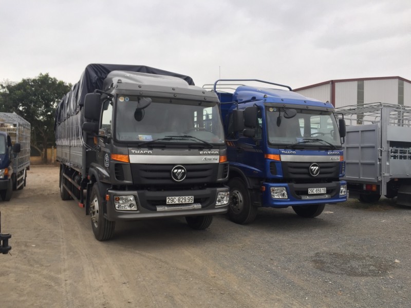 Thaco AUMAN 2017 - Cần bán gấp xe tải Thaco Auman C160, thùng mui bạt tải trọng 9,5 tấn