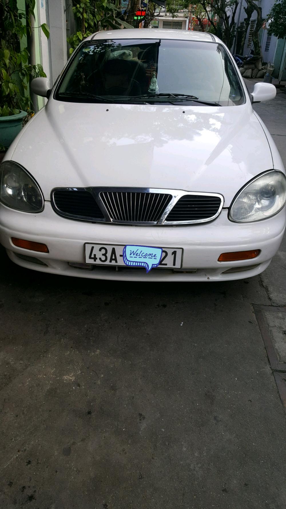 Daewoo Leganza 2001 - Cần bán xe Daewoo Leganza, màu trắng nhập khẩu nguyên chiếc, 118 triệu