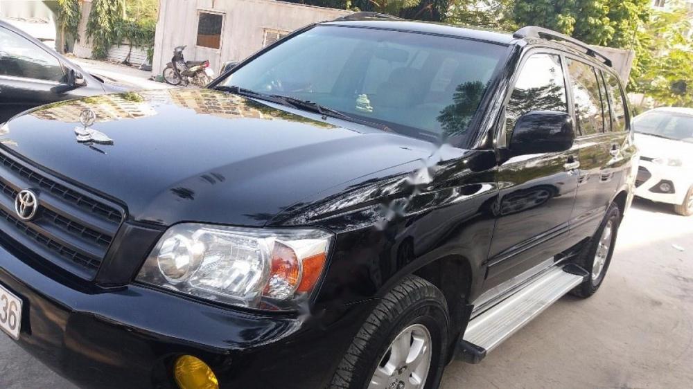 Toyota Highlander 3.0 2003 - Bán Toyota Highlander 3.0 sản xuất 2003, màu đen, xe nhập số tự động