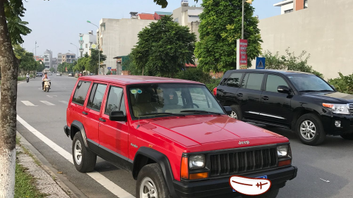 Jeep Cherokee   4.0 MT  1996 - Bán Jeep Cherokee 4.0 MT 1996, màu đỏ, giá chỉ 125 triệu