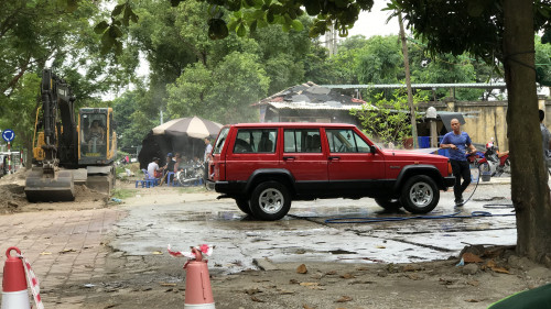 Jeep Cherokee   4.0 MT  1996 - Bán Jeep Cherokee 4.0 MT 1996, màu đỏ, giá chỉ 125 triệu