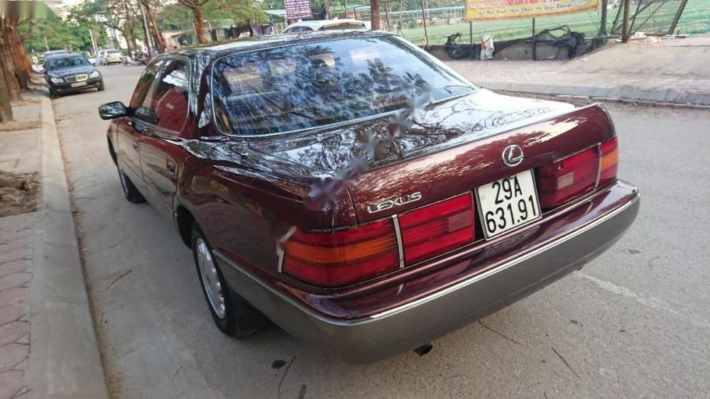 Lexus LS 400 1995 - Cần bán xe Lexus LS 400 đời 1995, màu đỏ, xe nhập, 188 triệu